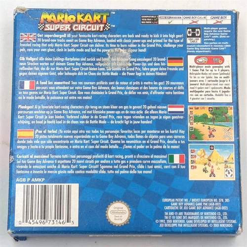 Mario Kart Super Circuit - Complete In Box - GameBoy Advance game (B Grade) (Used) (Eng)